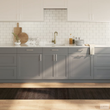 vidaXL Négyszögletű sötétbarna bambusz szőnyeg 60 x 400 cm lakástextília