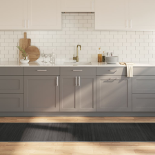 vidaXL négyszögletű szürke bambusz szőnyeg 70 x 1000 cm lakástextília