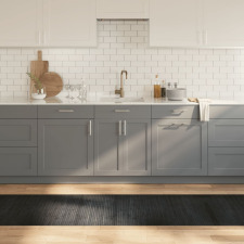 vidaXL négyszögletű szürke bambusz szőnyeg 70 x 300 cm lakástextília