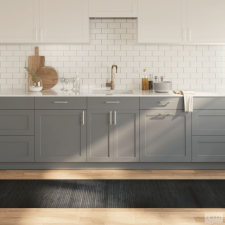 vidaXL Négyszögletű szürke bambusz szőnyeg 70 x 300 cm lakástextília