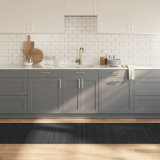 vidaXL négyszögletű szürke bambusz szőnyeg 80 x 300 cm lakástextília