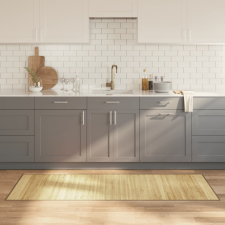 vidaXL négyszögletű világos természetes bambusz szőnyeg 70 x 200 cm lakástextília