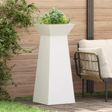vidaXL Növényállvány Fehér Fém 40 x 40 x 101 cm Dekoratív Betétek kerti tárolás