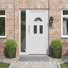 vidaXL Növénytartó 2 pcs Olajzöld 40 x 40 x 40 cm Acél kerti tárolás