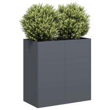 vidaXL növénytartó antracitszürke 80x40x80 cm hidegen hengerelt acél kerti tárolás