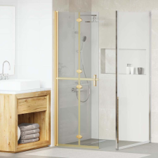 vidaXL Nyitott zuhanyfal Egyéb Aranyszínű és átlátszó 70 x 190 cm kád, zuhanykabin