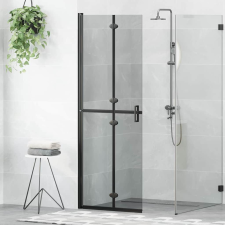 vidaXL Nyitott zuhanyfal Egyéb Fekete és sötét átlátszó 70 x 190 cm kád, zuhanykabin