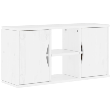 vidaXL ODDA tömörfa fenyőfa TV szekrény fehér 79x24x40,5 cm (4103604) bútor