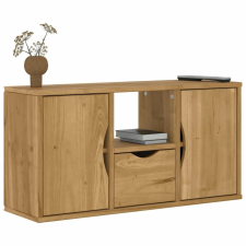 vidaXL ODDA tömörfa fenyőfa TV szekrény fiókkal 79x24x40 cm bútor