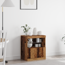 vidaXL Old Wood LED világítással ellátott Könyvespolc 60x37x67 cm bútor