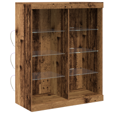 vidaXL Old Wood Tálalószekrény LED világítással 41x37x100 cm (863048) bútor