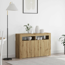 vidaXL Oldalszekrény Artisan Tölgy Mérnöki Fa 116 x 30 x 75 cm bútor