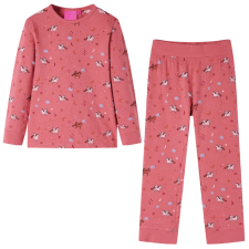 vidaXL Öreg rózsaszín hosszú ujjú gyerekpizsama 92 gyerek hálóing, pizsama