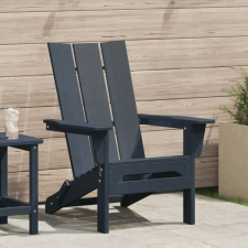 vidaXL összecsukható Adirondack szék tengerészkék 74.5x80.5x90 cm HDPE kerti bútor