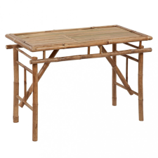vidaXL összecsukható bambusz kerti asztal 115 x 50 x 75 cm kerti bútor