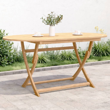 vidaXL összecsukható tömör akácfa kerti asztal 160 x 85 x 75 cm kerti bútor