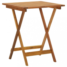 vidaXL összecsukható tömör akácfa kerti asztal 60 x 60 x 75 cm kerti bútor