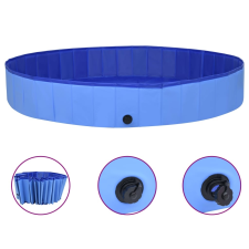 vidaXL összehajtható kék PVC kutyamedence 300 x 40 cm kutyafelszerelés