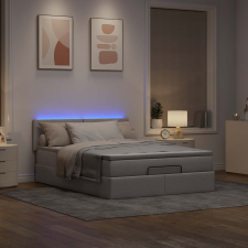 vidaXL Ottomán ágy matraccal tópszín 140x200 cm anyaggal ágy és ágykellék
