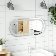 vidaXL ovális LED-es fürdőszobai tükör 70 x 30 cm bútor