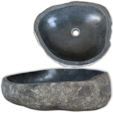 vidaXL oválos kő fürdőszobai medence 30 cm fürdőkellék