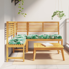 vidaXL Pálcás Párnák Üléshez 6 db Levél Minta 40x40x8 cm Oxford Szövet kerti bútor