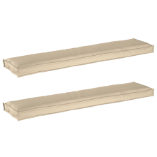 vidaXL Palettapárnák padhoz 2 db Bézs 180x40x8 cm Oxford szövet (42001721) lakástextília