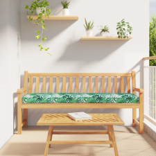 vidaXL pallet párnák padhoz 2 db Levélminta 180x40x8 cm Oxford anyag kerti bútor