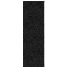 vidaXL PAMPLONA fekete magas szálú bolyhos modern szőnyeg 80 x 250 cm (375275) lakástextília