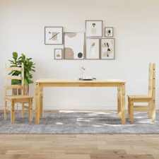 vidaXL Panama 3 részes tömör fenyőfa étkezőgarnitúra bútor