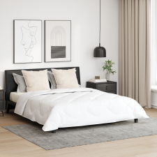 vidaXL Paplan párnával 3 pcs Fehér 240 x 220 cm Mikroszálas lakástextília