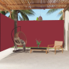 vidaXL piros behúzható oldalsó napellenző 220 x 600 cm