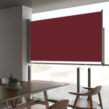 vidaXL piros behúzható oldalsó terasz napellenző 160 x 300 cm kerti bútor