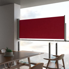 vidaXL Piros behúzható oldalsó teraszi napellenző 100 x 300 cm kerti bútor