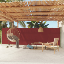 vidaXL Piros behúzható oldalsó terasznapellenző 160 x 600 cm kerti bútor