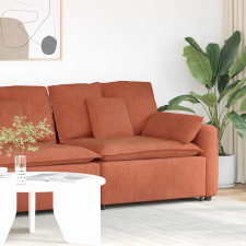 vidaXL Piros narancs moduláris kanapé karfás végmodul párnákkal 100 cm bútor