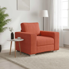 vidaXL Piros-narancssárga kordbársony szövet kanapéfotel 100 x 77 x 82 cm bútor