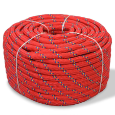vidaXL piros polipropilén hajókötél 14 mm 50 m kábel és adapter