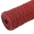 vidaXL piros PVC-bevonatú acél csirkeháló drótkerítés 25 x 1,2 m (143317)