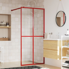 vidaXL piros zuhanyfal átlátszó ESG üveggel 90 x 195 cm kád, zuhanykabin