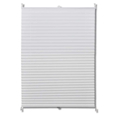 vidaXL Plisse roló 110 x 125 cm fehér redős roló lakástextília