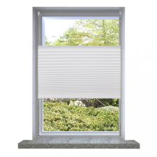 vidaXL Plisse Roló 90 x 125 cm Fehér Redős lakástextília
