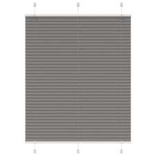 vidaXL pliszírozott redőny antracit 105x150 cm szövetszélesség 104,4cm redőny