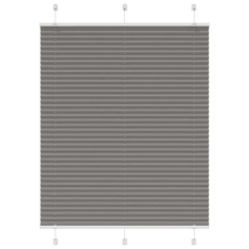 vidaXL pliszírozott redőny antracit 110x150 cm szövetszélesség 109,4cm lakástextília