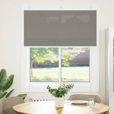 vidaXL pliszírozott redőny antracit 120x150 cm szövetszélesség 119,4cm (4015096) lakástextília