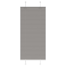 vidaXL pliszírozott redőny antracit 60x150 cm szövetszélesség 59,4 cm lakástextília