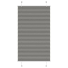 vidaXL pliszírozott redőny antracit 75x150 cm szövetszélesség 74,4 cm lakástextília