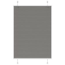 vidaXL pliszírozott redőny antracit 95x150 cm szövetszélesség 94,4 cm lakástextília