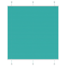 vidaXL pliszírozott redőny Benzinzöld 115x100 cm szövetszélesség redőny