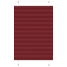 vidaXL pliszírozott redőny Bordeaux piros 100x100 cm szövetszélesség redőny
